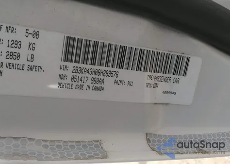 2008 Dodge Charger from USA, damaged, VIN 2B3KA43H08H299576